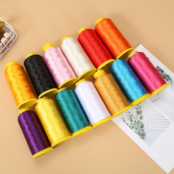 Fir broderie Rongfei, poliester, 108D/2, pentru îmbrăcăminte, textile de casă și panglici