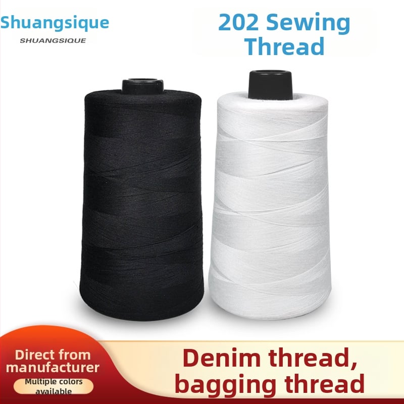 Ață de cusut poliester de înaltă viteză, marca Double Canary; 100% fibre scurte de poliester; Origine: Shunde, Foshan; Potrivit pentru genți, îmbrăcăminte și textile pentru casă.