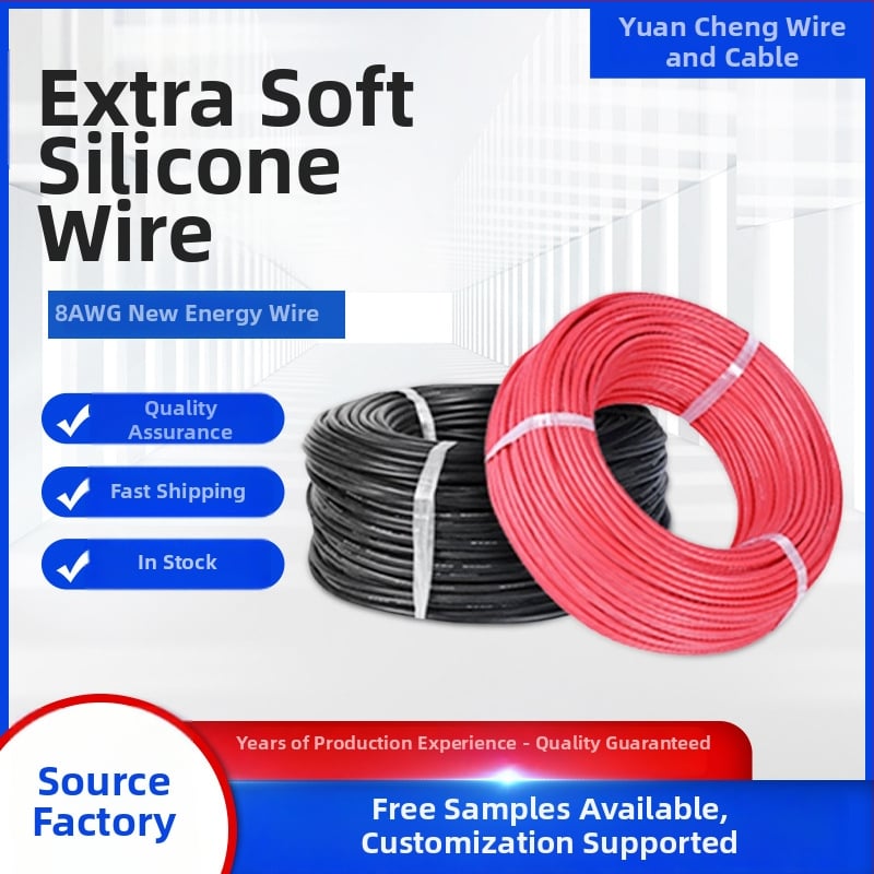 8 AWG мек силиконов проводник за литиеви батерии, дронове и моделни самолети — устойчив на корозия