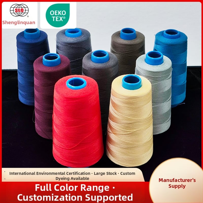 Fir de cusut poliester, rezistent la temperaturi înalte, cu fibră scurtă, rezistent la foc, viteză mare