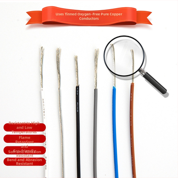 Teflon magas hőmérsékletű vezeték, 19 szálú ónzott réz, 450V/750V, 180°C, VDE8349