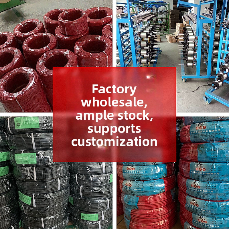 GB standarts 6 AWG mīksts silikona vads, augsttemperatūras ugunsizturīgs, akumulatoru bloka vads, divvads, no -60°C līdz 200°C, 600V