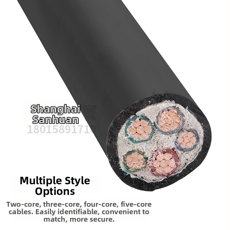 Jaudas kabelis ar vara vadītājiem YJV2, 3–5 vadi, nacionālais standarts, ārējai lietošanai