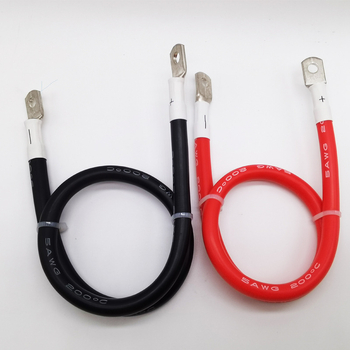 Elektron Jármű Akkumulátor Összekötő Kábel, ónnal bevont réz vezető, szilikon bevonattal, keresztmetszet 25 mm², 600V, 200°C