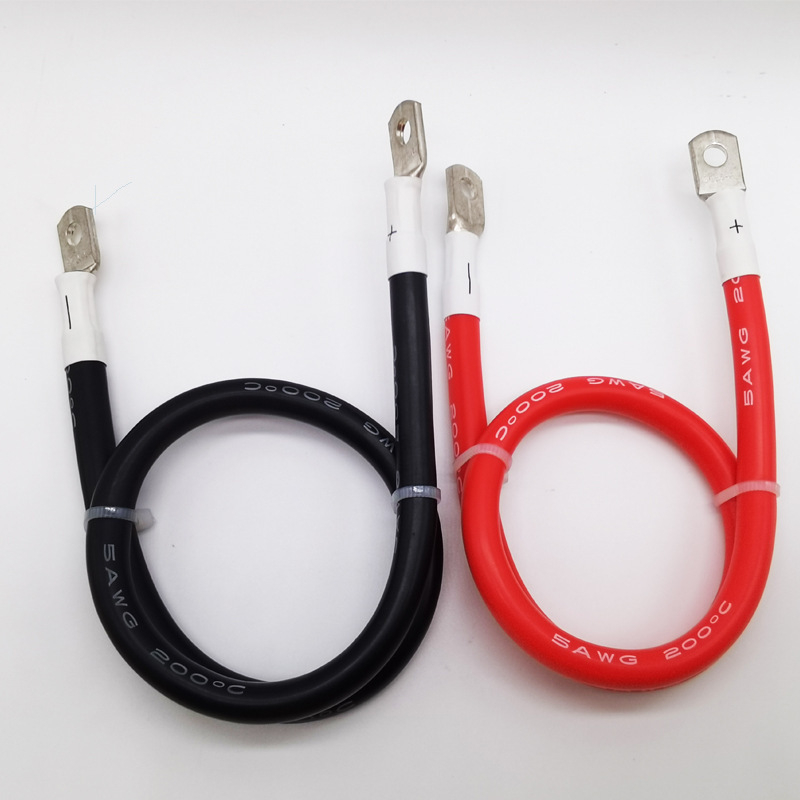 Elektron Jármű Akkumulátor Összekötő Kábel, ónnal bevont réz vezető, szilikon bevonattal, keresztmetszet 25 mm², 600V, 200°C