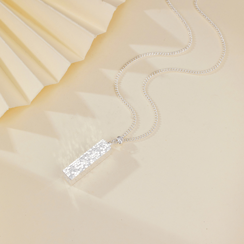 Réz anyagú geometriai négyszögű nyaklánc, édes stílus, 2025 téli kiadás