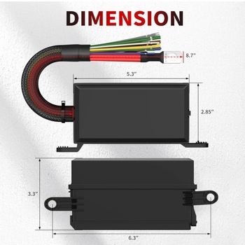 Кутия за предпазители и релета, 6-канална, предварително свързана, водоустойчива, 12V/24V