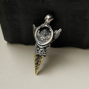 S925 ezüst Geometriai nyaklánc elektroplating bevonattal – Old Money stílus