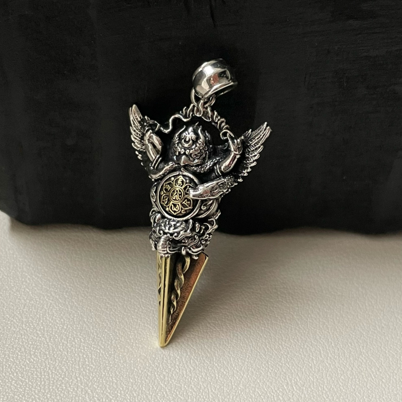 S925 ezüst Geometriai nyaklánc elektroplating bevonattal – Old Money stílus