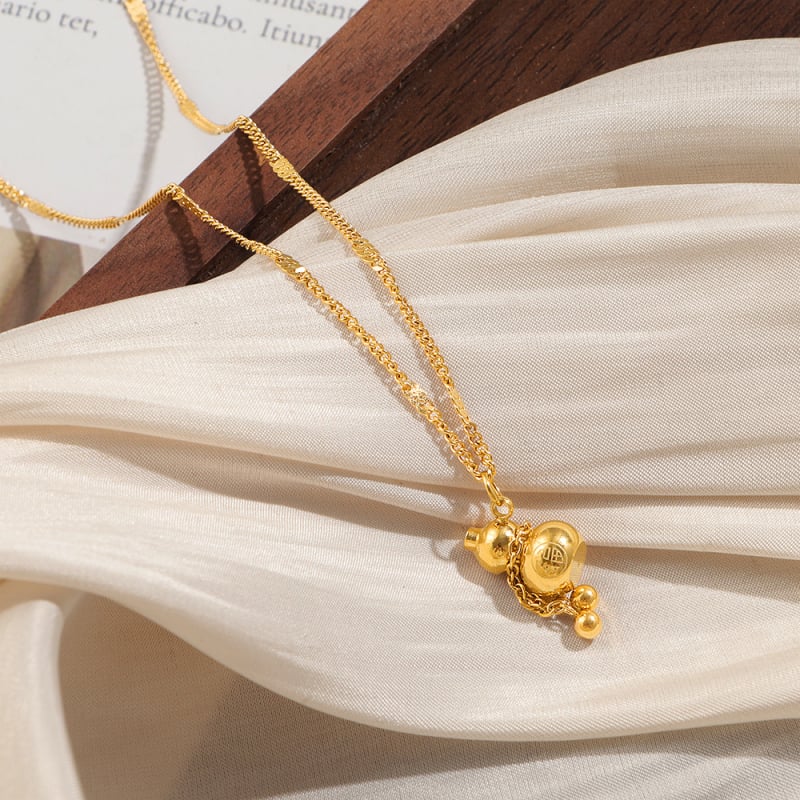 Colier din oțel titan cu lanț în formă de O, stil INS, primăvara 2025 (Material: oțel titan; Lanț: în formă de O; Stil: INS)