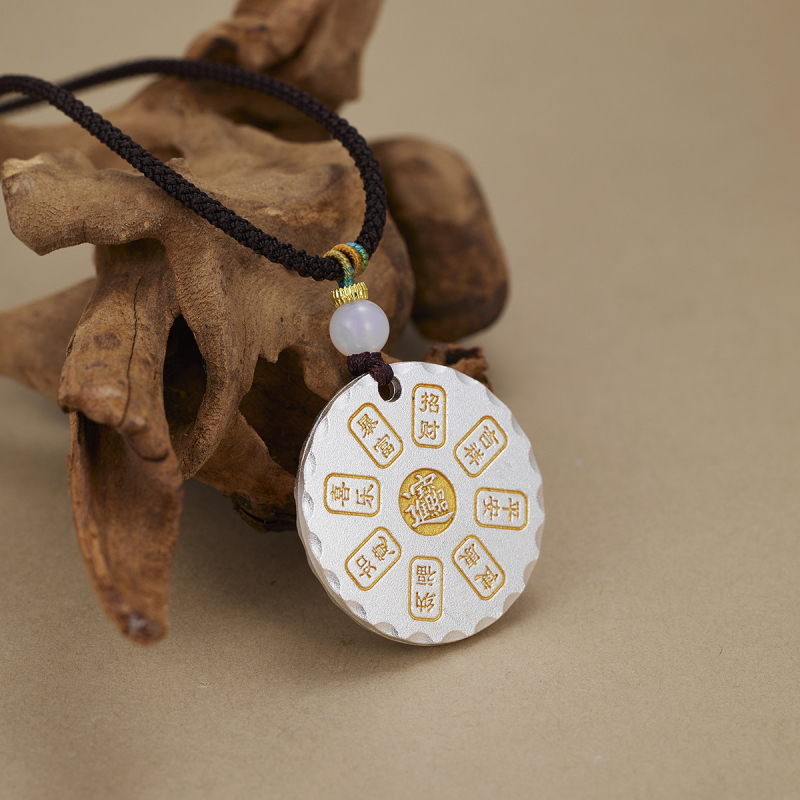 Geometriai réz medálos nyaklánc, édes stílus, nyár 2025 kiadás