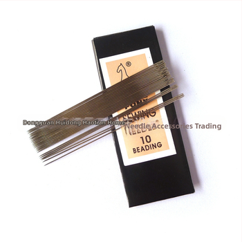 PONY gyöngyfűző tű, acél tű kézi varráshoz, karcsú, importált