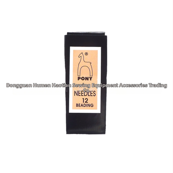 Gyöngyfűző tű, PONY márka, szénacél, vékony, kézműves, India eredetű