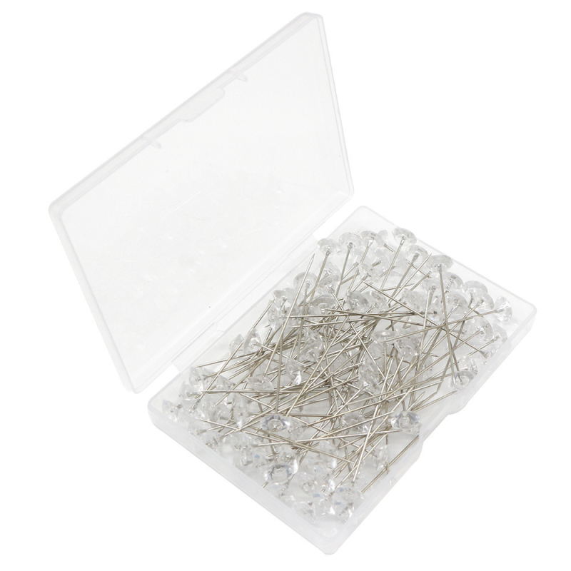 Pozicionáló tű, átlátszó gyémánt alakú, Chengnuo, 100 db dobozonként, 104 g