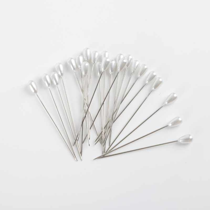 Kézi varráshoz és patchworkhoz gyémánt pozicionáló tűk, gyöngyház fejű rögzítő tűk, ruházati pozicionáló tűk nagykereskedelmi mennyiségben, doboz nélkül