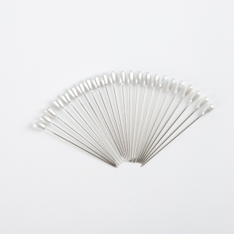 Kézi varráshoz és patchworkhoz gyémánt pozicionáló tűk, gyöngyház fejű rögzítő tűk, ruházati pozicionáló tűk nagykereskedelmi mennyiségben, doboz nélkül