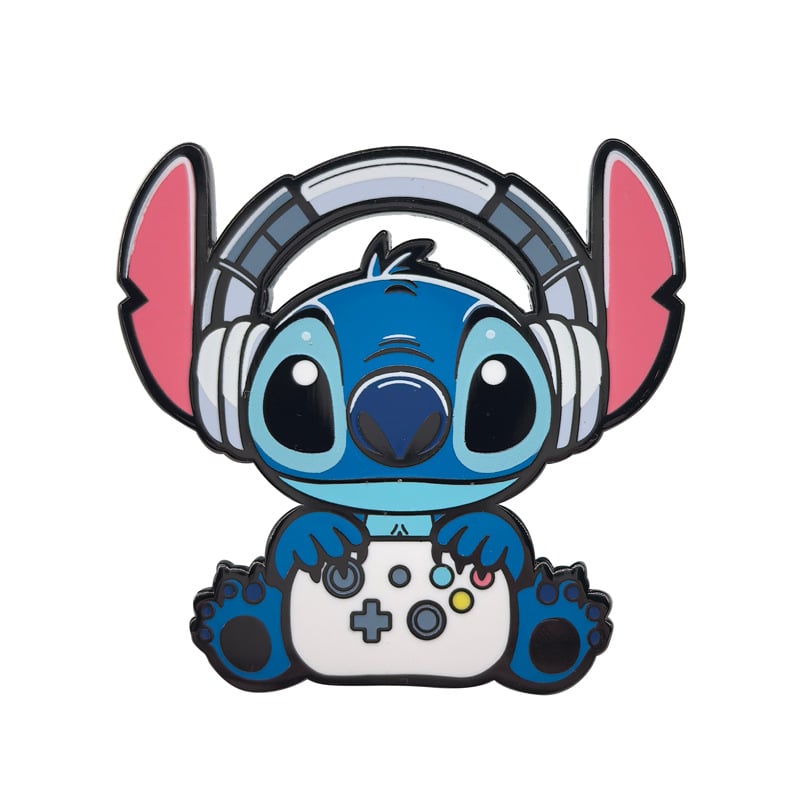 Stitchi metallist broš - multiki tegelase aksessuaar riietele ja kottidele (Materjal: tsink sulam; Kuju: multiki tegelased; Töötlemine: küpsetamise värv; Funktsioon: dekoratsioon; Stiil: värske ja magus)