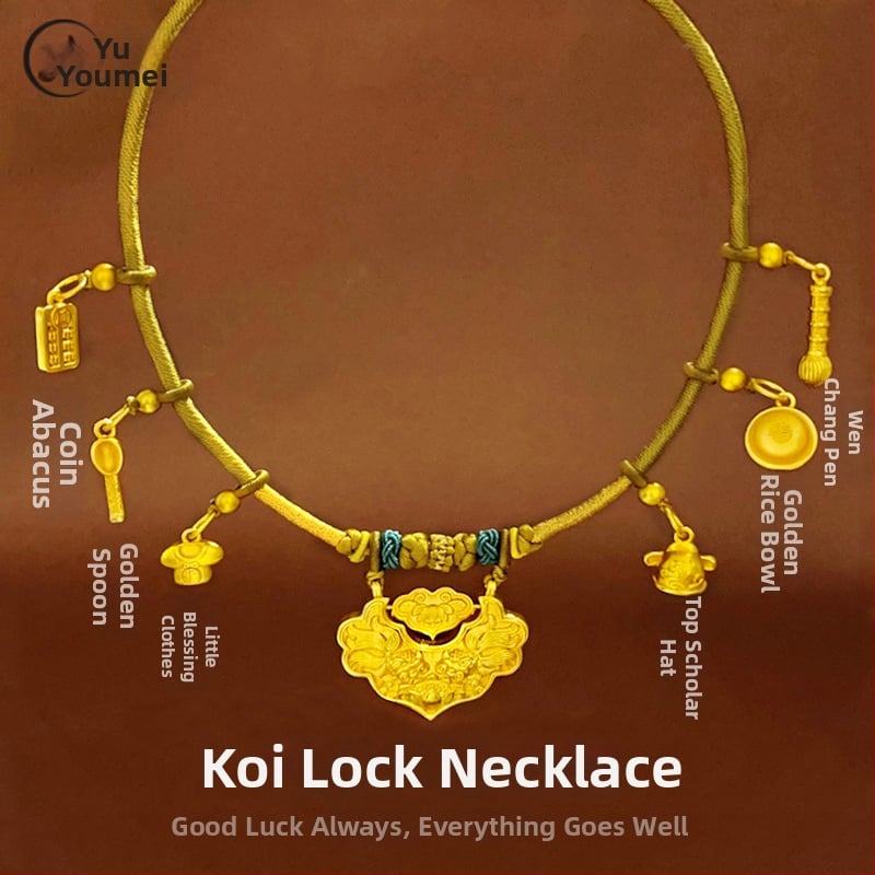 Детско колие с позлатена сплав, геометрична висулка, обикновена верига