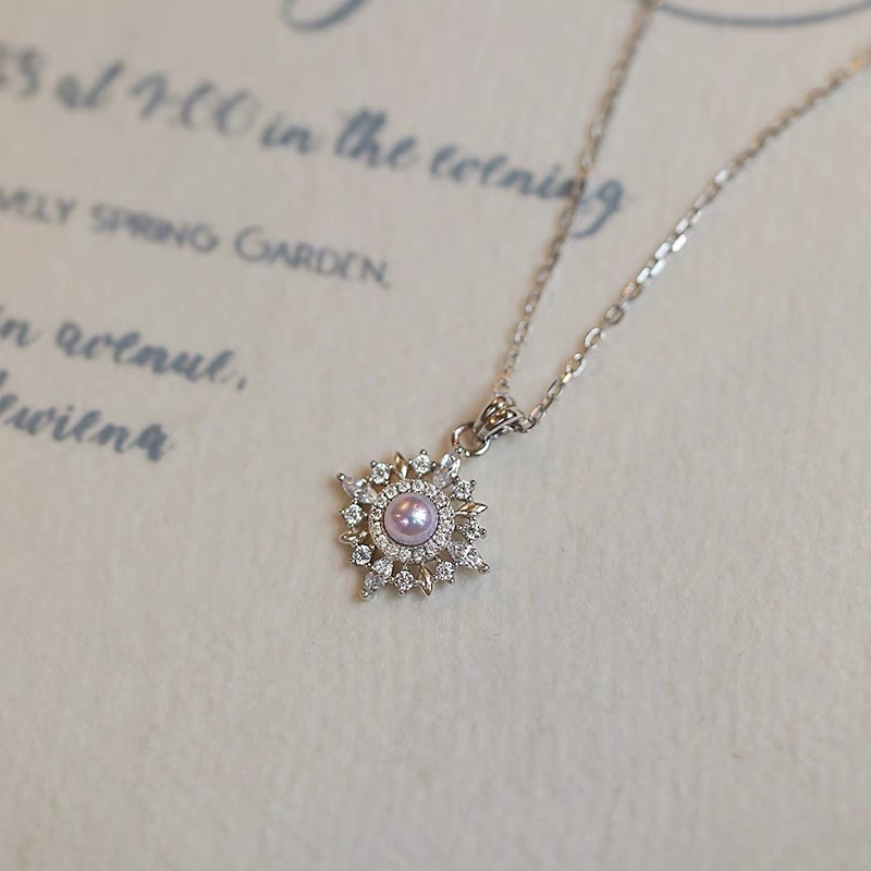 Colier din cupru cu încrustație de diamant, pandantiv în formă de stea, lanț încrucișat, pandantiv din sidef – bijuterii retro pentru femei în stil japonez