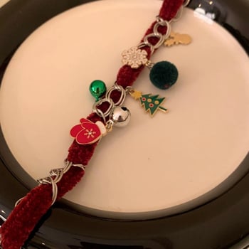 Colier chok­er geometric cu mai multe straturi, material flocking și placare electroplating pe lanț obișnuit