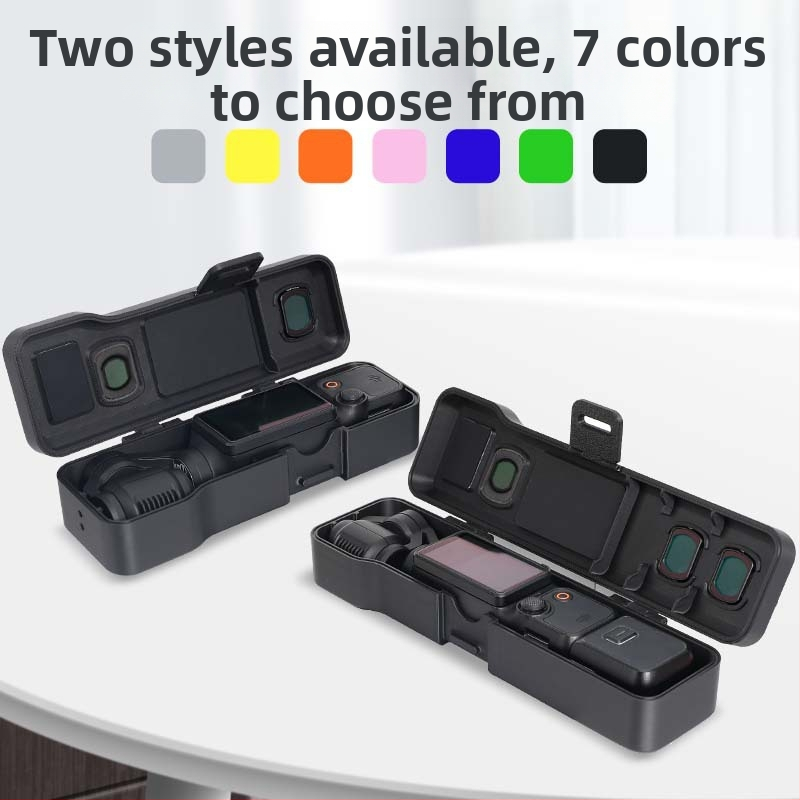 Carcasă protectoare Osmo Pocket 3 – rezistentă la cădere, din plastic, pentru filtre și accesorii (Brand: Strange Leaves; Model: pocket3; Material: Plastic)