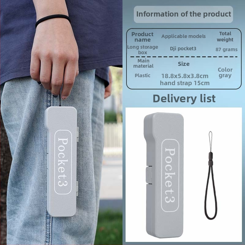 Carcasă protectoare Osmo Pocket 3 – rezistentă la cădere, din plastic, pentru filtre și accesorii (Brand: Strange Leaves; Model: pocket3; Material: Plastic)