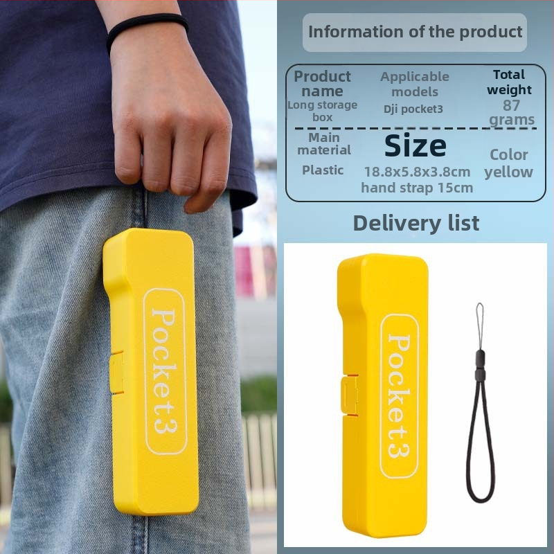 Carcasă protectoare Osmo Pocket 3 – rezistentă la cădere, din plastic, pentru filtre și accesorii (Brand: Strange Leaves; Model: pocket3; Material: Plastic)