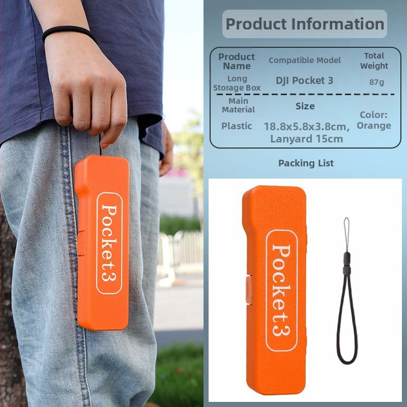 Carcasă protectoare Osmo Pocket 3 – rezistentă la cădere, din plastic, pentru filtre și accesorii (Brand: Strange Leaves; Model: pocket3; Material: Plastic)