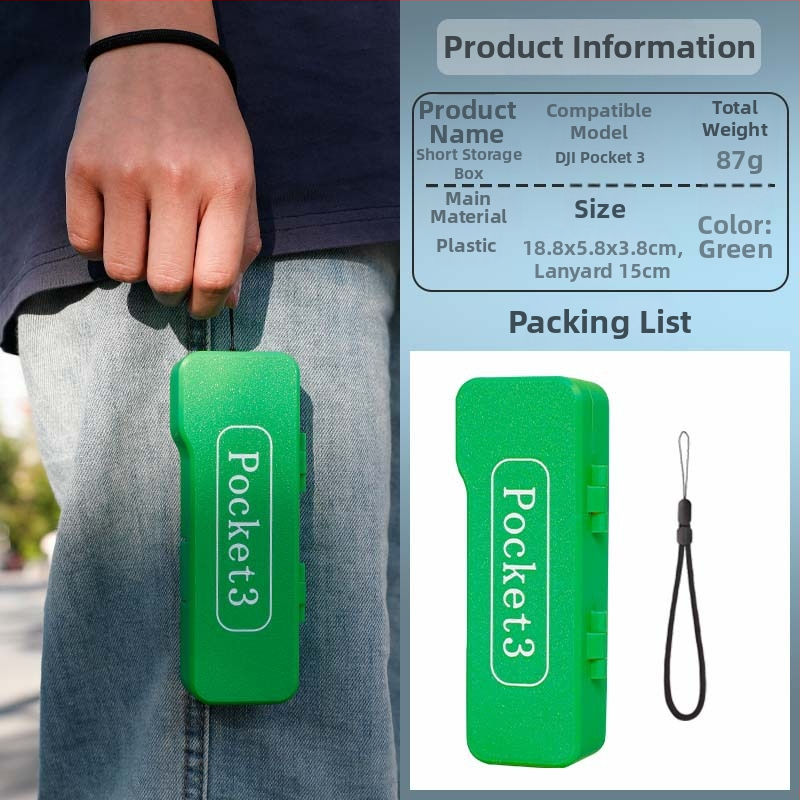 Carcasă protectoare Osmo Pocket 3 – rezistentă la cădere, din plastic, pentru filtre și accesorii (Brand: Strange Leaves; Model: pocket3; Material: Plastic)