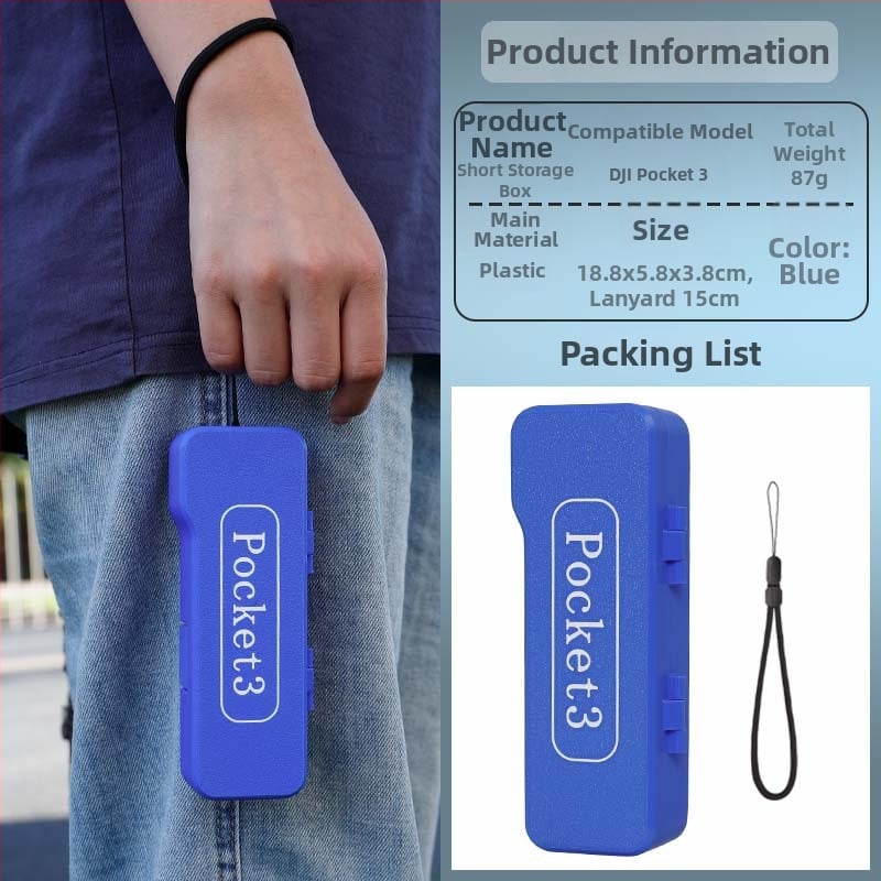 Carcasă protectoare Osmo Pocket 3 – rezistentă la cădere, din plastic, pentru filtre și accesorii (Brand: Strange Leaves; Model: pocket3; Material: Plastic)