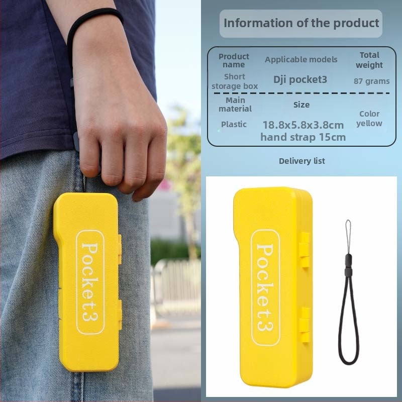 Carcasă protectoare Osmo Pocket 3 – rezistentă la cădere, din plastic, pentru filtre și accesorii (Brand: Strange Leaves; Model: pocket3; Material: Plastic)