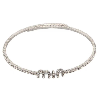 Κολιέ λαιμού με γράμματα και στρας, στριφογυριστή αλυσίδα, unisex, έως 30 cm, μόδα κοσμήματα