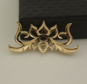 Pandantiv Lotus din cupru, electroplatat, stil Vânt Național, Literatură și Artă Retro