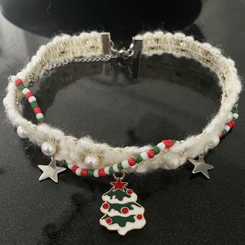 Κολιέ από κράμα με μοτίβο λουλουδιού και αστέρι, ηλεκτροπλατιωμένο, κανονική αλυσίδα, Χειμώνας 2023, για γυναίκες