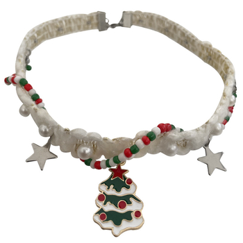 Κολιέ από κράμα με μοτίβο λουλουδιού και αστέρι, ηλεκτροπλατιωμένο, κανονική αλυσίδα, Χειμώνας 2023, για γυναίκες