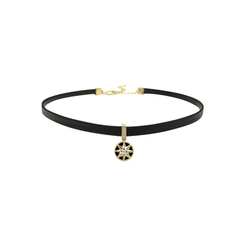 Κολιέ με αστέρι-σχήματος μενταγιόν από κράμα, σε κανονική αλυσίδα, ηλεκτροπλατιωμένο φινίρισμα