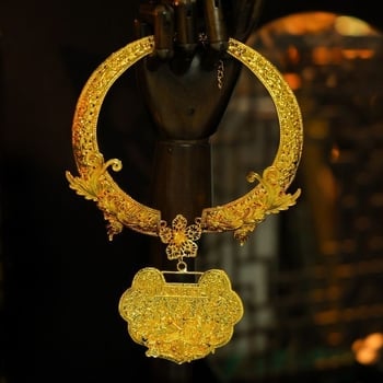 Colier tip guler în stil retro, din aliaj, lanț în formă de O, circumferința 31–40 cm