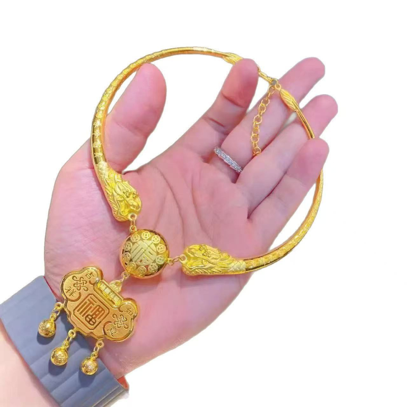 Меден колие за деца с драконов мотив — винтидж ретро стил, меден висулък, унисекс