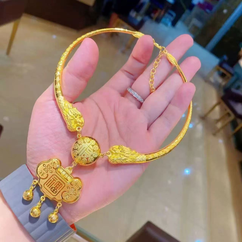 Меден колие за деца с драконов мотив — винтидж ретро стил, меден висулък, унисекс