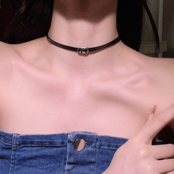 Lantisor Jinmei cu litere/text, unisex, lant regulat, stil avansat