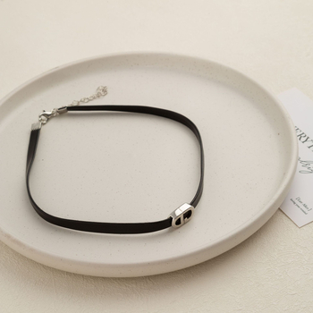 Lantisor Jinmei cu litere/text, unisex, lant regulat, stil avansat