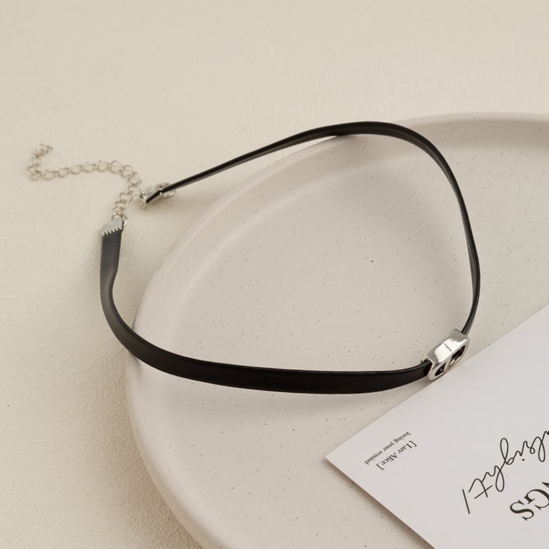 Lantisor Jinmei cu litere/text, unisex, lant regulat, stil avansat