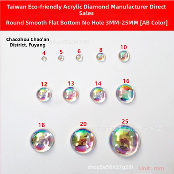 Rhinestones pērlītes pusapļa formā, spīdīga virsma, injekcijas liešana, plastmasa/rezīns