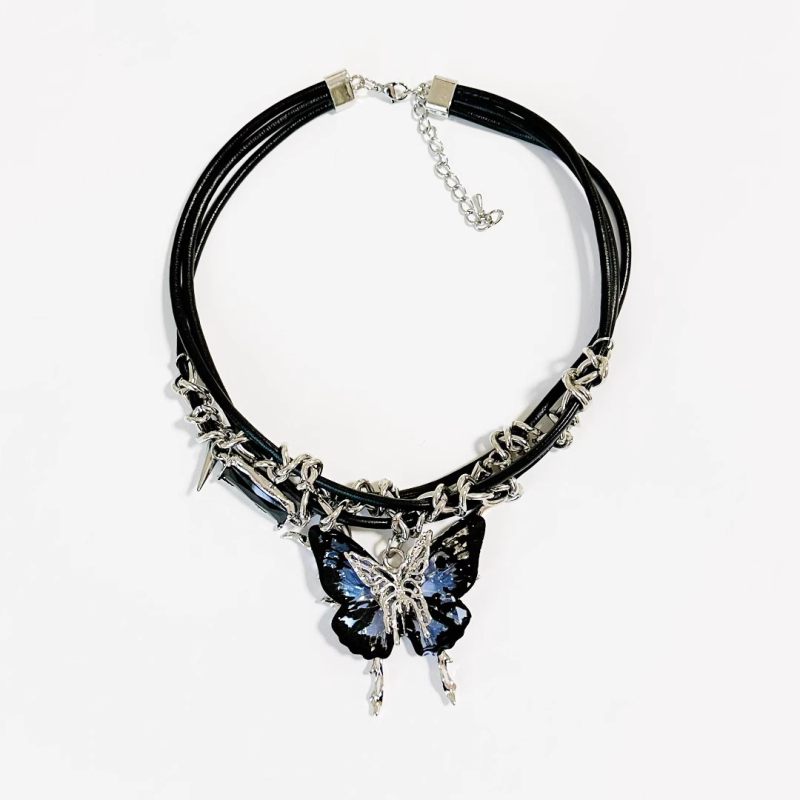 Κολιέ από κράμα με γεωμετρικό κρεμαστό σε αλυσίδα φιδιού, ηλεκτροπλακωμένη επίστρωση, διάθεση Φθινόπωρο 2025