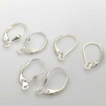 Cârlig pentru cercei din argint 925, placare electro, formă geometrică