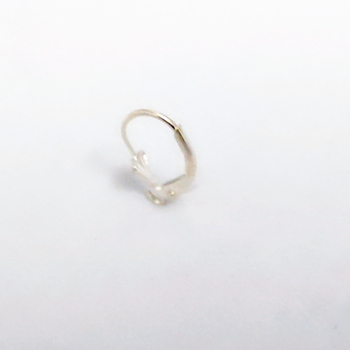 Cârlig pentru cercei din argint 925, placare electro, formă geometrică