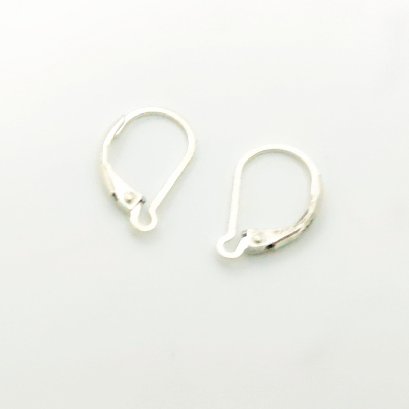 Cârlig pentru cercei din argint 925, placare electro, formă geometrică