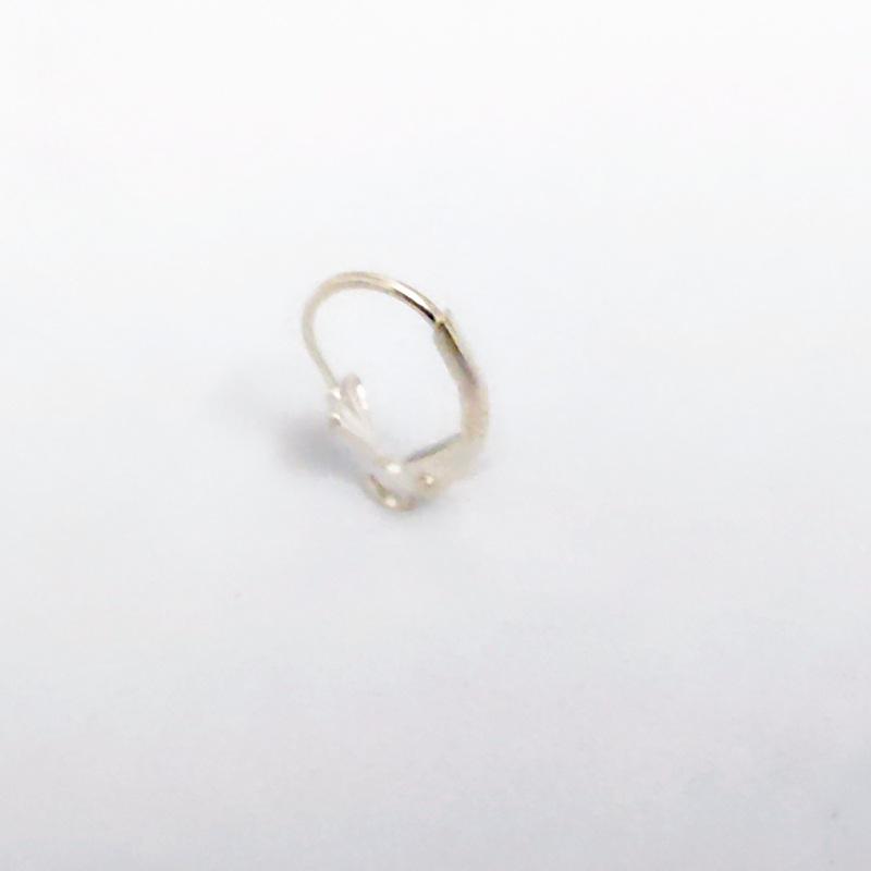 Cârlig pentru cercei din argint 925, placare electro, formă geometrică