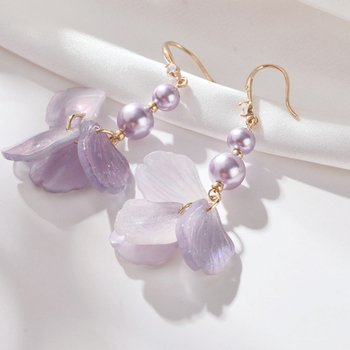 Σκουλαρίκια - Κράμα ψευδάργύρου - Γεωμετρικός σχεδιασμός - Ηλεκτροπλατίωση - Κορεάτικο στυλ - Φρέσκα και γλυκά