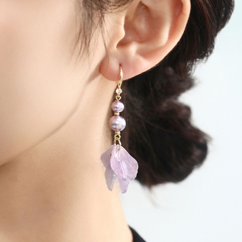 Σκουλαρίκια - Κράμα ψευδάργύρου - Γεωμετρικός σχεδιασμός - Ηλεκτροπλατίωση - Κορεάτικο στυλ - Φρέσκα και γλυκά